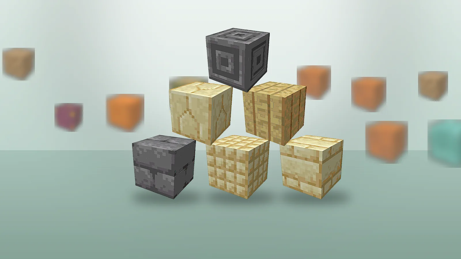 Stacked stone Chipped Mod variants used for textured wall building